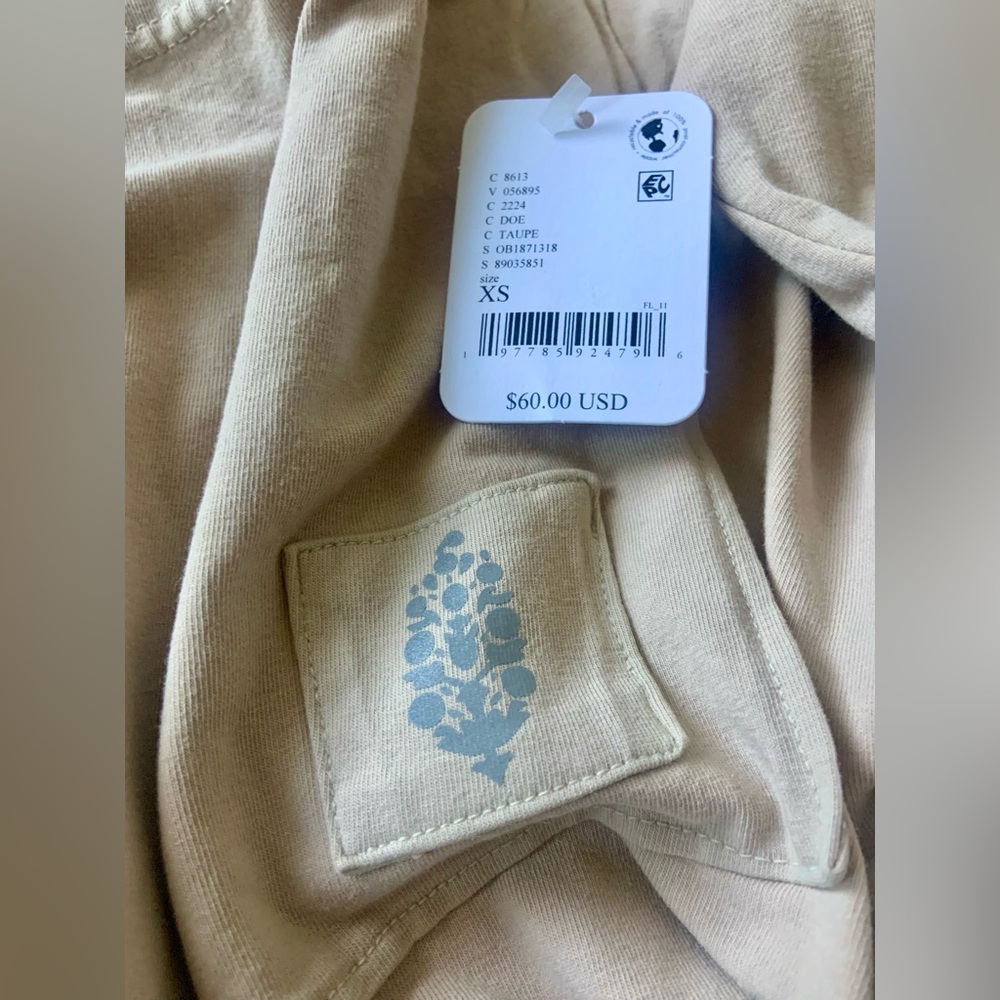 Free People Movement ~ Hot Shot Hooded Layer ~ XS ~ Hoodie ~ Taupe ~ * NWT - Picture 8 of 16